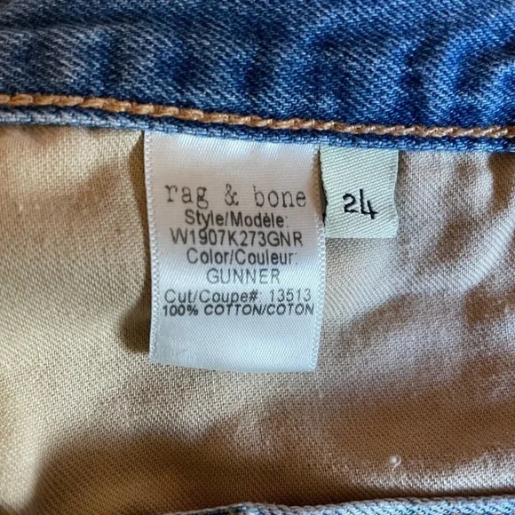 Rag & Bone Gunner distressed jeans shorts - Picture 7 of 7